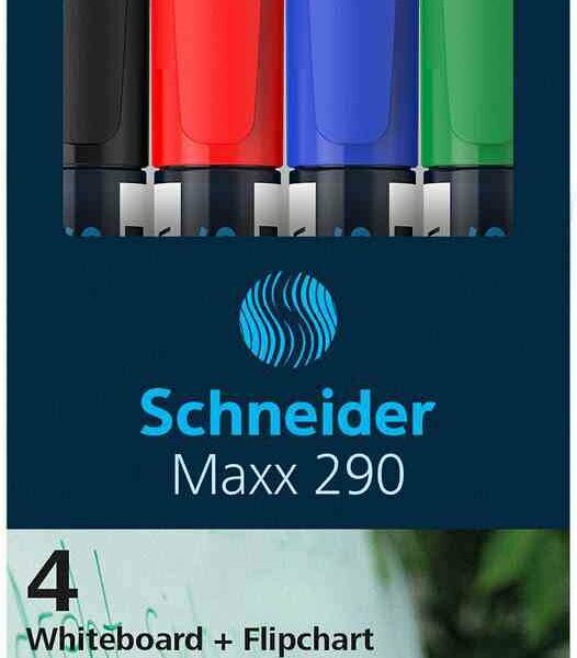 Набор маркеров для флипчарта Schneider Maxx 290, 4 цвета