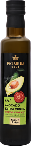 

Масло авокадо PREMIUM CLUB нерафинированное высшего качества, 250мл