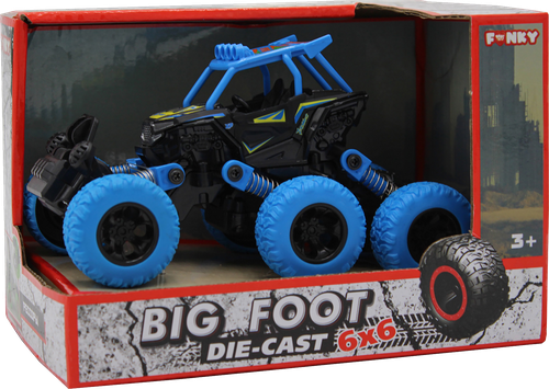 

Игрушка Funky Toys Багги, die-cast, инерционный механизм, рессоры, 6х6, синий Арт. FT61069