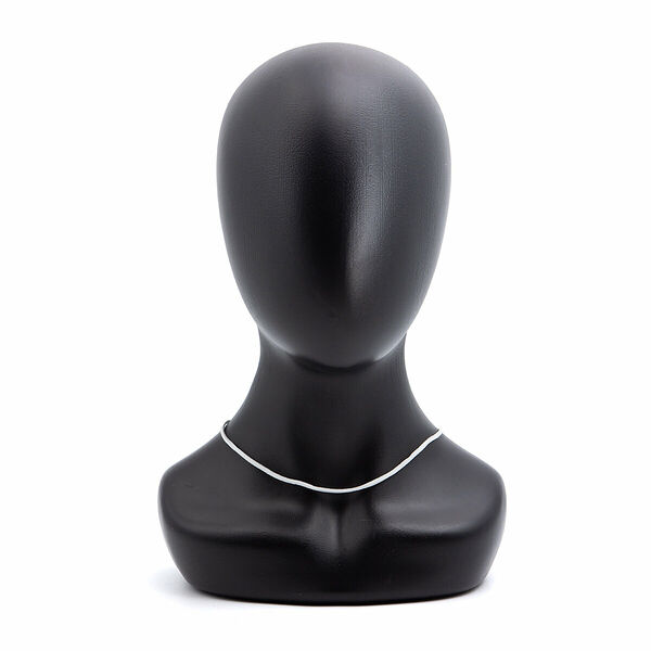 65237 Шнур с замком велюр, 2мм, 43см.(6034 белый)