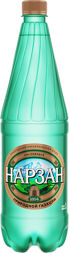 Вода минеральная Нарзан природной газации 1 л