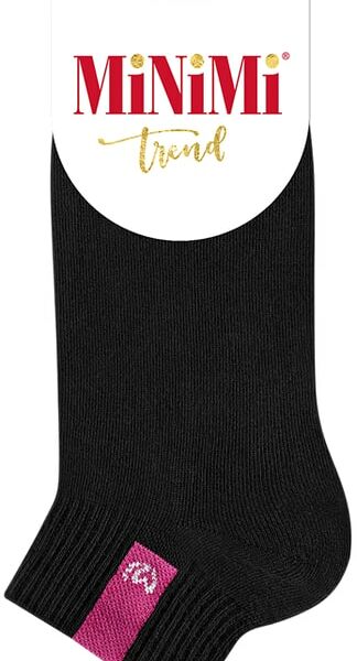 Носки женские MiNiMi Trend 4211 с эмблемой Nero черный Размер 35-38