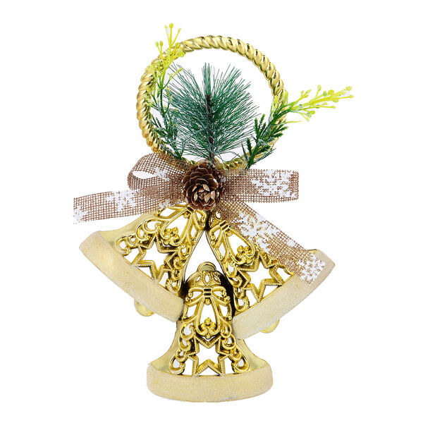 Сноу бум украшение декоративное, в виде колокольчиков, пластик, 14.5*21.5см