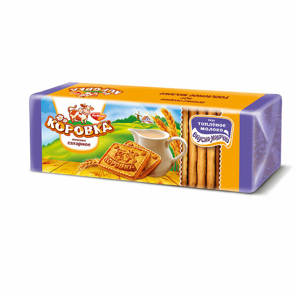 Печенье сахарное Коровка со вкусом топленого молока 280 г