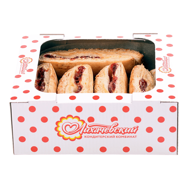 Печенье слоеное Лихачевский Язык с брусникой, 320 г