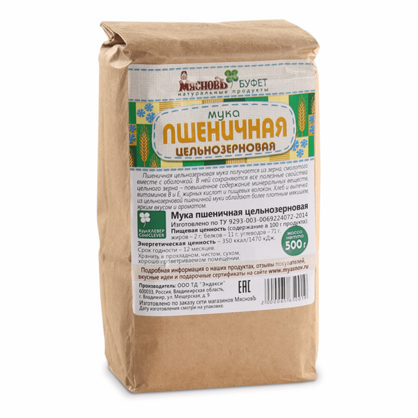 Мука пшеничная цельнозерновая МясновЪ Буфет