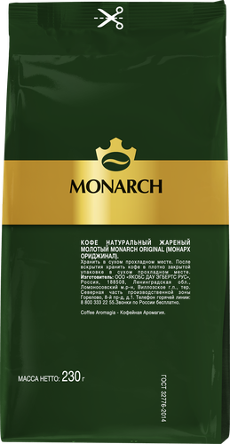 

Кофе молотый Monarch Original 230 г