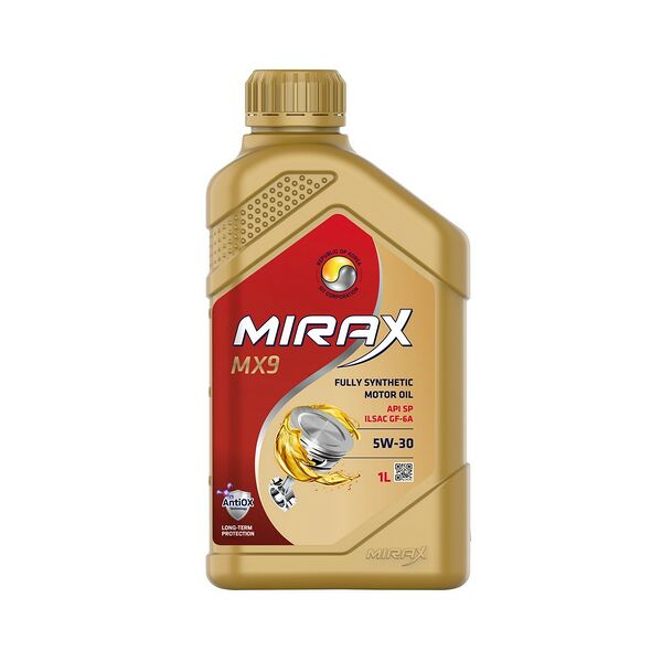 Масло моторное синтетическое Mirax MX9 SAE 5W30 ILSAC GF-6A АРI SP 1л
