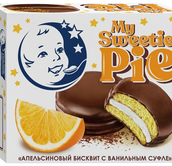 Десерт Первый шоколатье молочный My sweetie pie Апельсин-Ваниль 60г