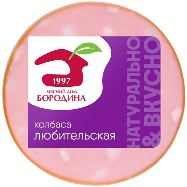 Колбаса Мясной дом Бородина Любительская вареная 400г