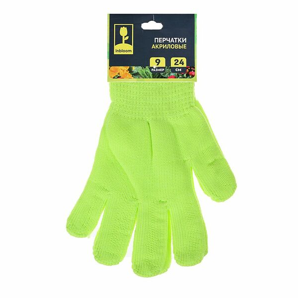 Перчатки акриловые Inbloom -20°C, размер 9, 24х10 см