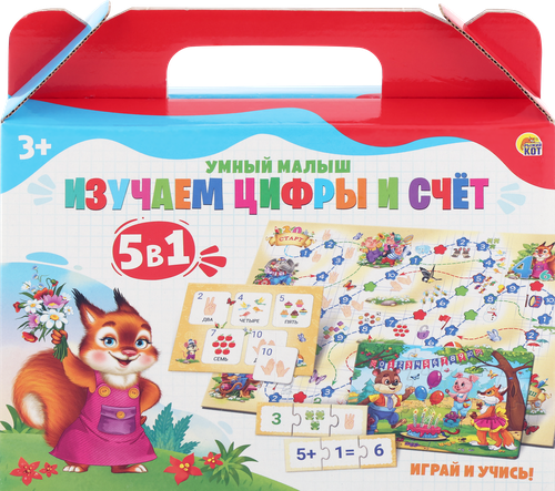 

Игра настольная Рыжий Кот Умный малыш 5 в 1, в ассортименте