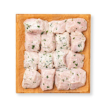 Шашлык из филе грудки индейки в кефирно-чесночном маринаде от Азбуки вкуса, Россия