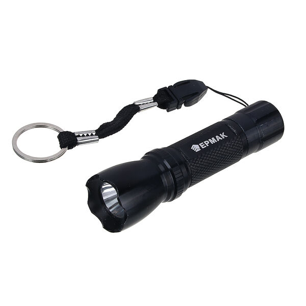 Ермак фонарик мини металлический 0,5 вт led, 1xaa, алюминий, 9,5х3 см