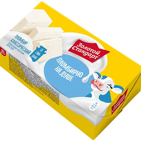 Мороженое Золотой Стандарт Пломбир классический 180г