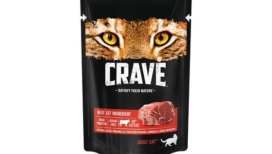 Корм консервированный для взрослых кошек CRAVE Говядина