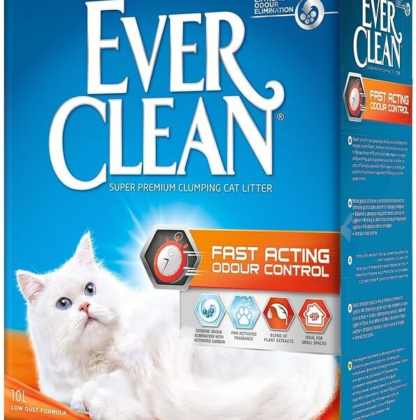 Наполнитель для кошачьего туалета Ever Clean Fast Acting Мгновенный контроль запахов 10л
