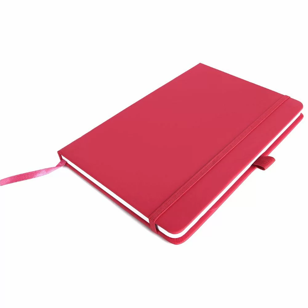 Блокнот А5 132*212 мм 80 л нелин Kiel Easy Gifts обл полиуретан на резинке розовый арт 312111