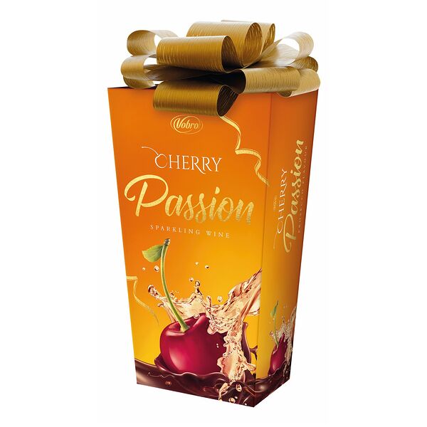 Конфеты шоколадные Vobro Cherry Passion sparkling wine, 210 г