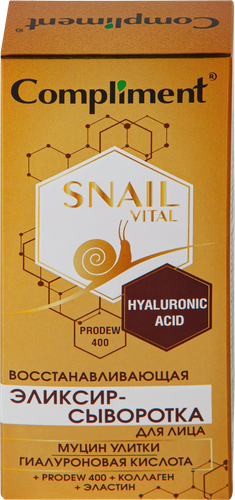 

Эликсир-сыворотка Compliment Snail Vital для лица восстанавливающая 25 мл