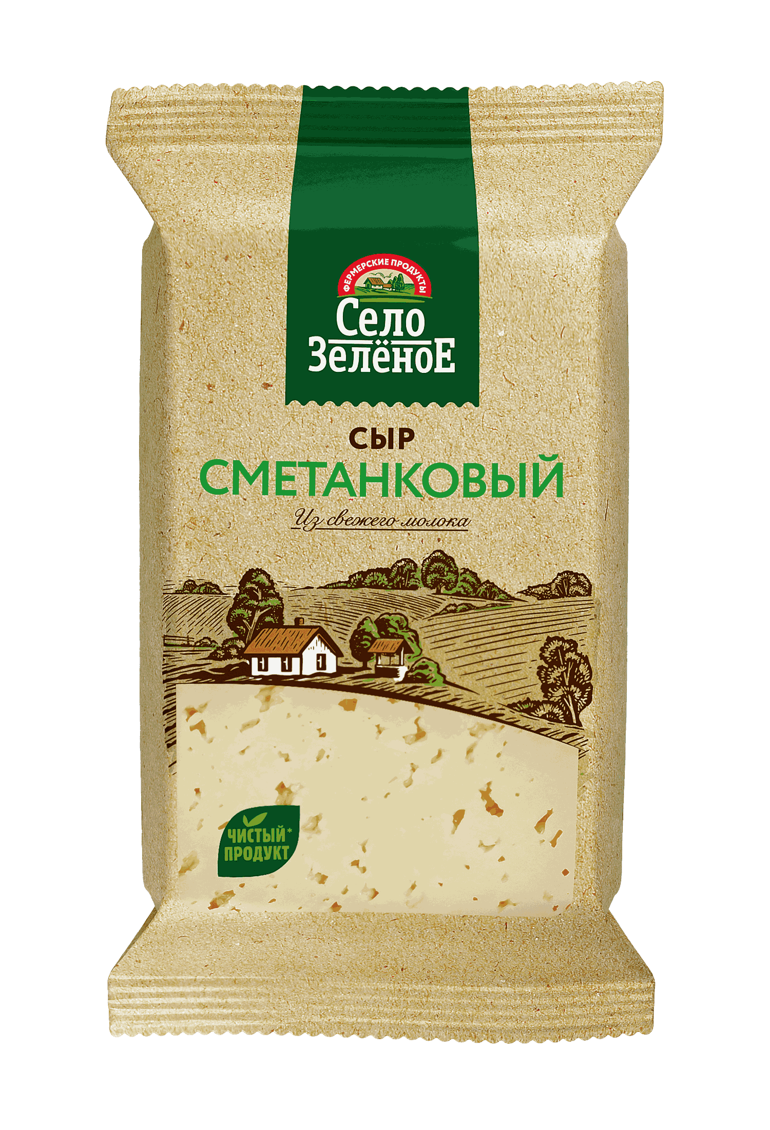 

Сыр полутвердый Село Зелёное Сметанковый 50% 200 г