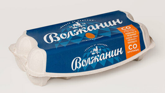 Яйцо Волжанин куриное С0 10шт 650 г