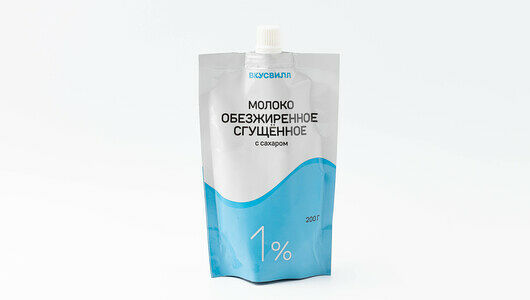 Молоко сгущенное с сахаром обезжиренное 1%