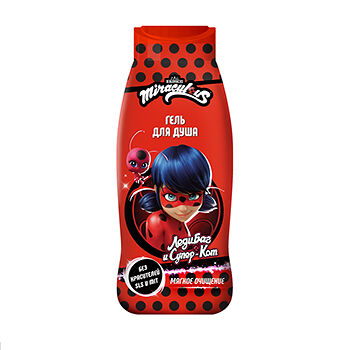 Гель для душа `MIRACULOUS` детский ЛЕДИ БАГ (мягкое очищение) 400 мл