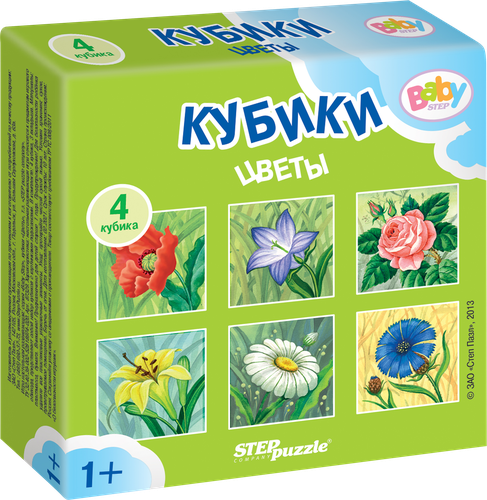 

Кубики STEP PUZZLE Baby Step, 4шт