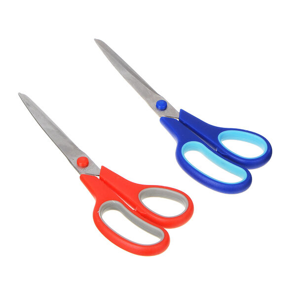 Ножницы универсальные, металл, пластик, 23.7см, цвет в ассортименте, 1 шт