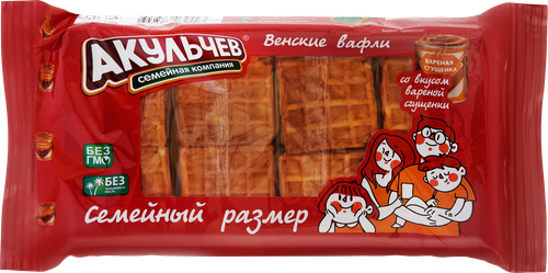 

Вафли Акульчев Венские Вареная сгущенка 800 г