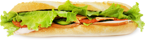 Брускетта Лента FRESH с карбонатом, салями и горчичным соусом