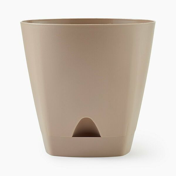 Горшок для цветов с прикорневым поливом Hoff Amsterdam, 20х19 см, 4 л, цвет молочный шоколад