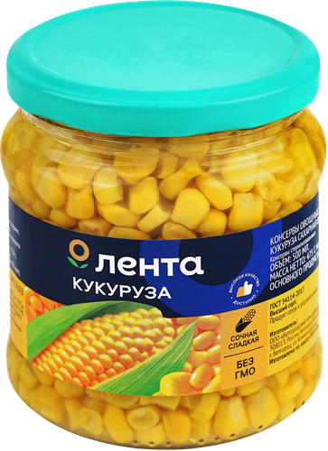

Кукуруза ЛЕНТА сахарная, 500мл