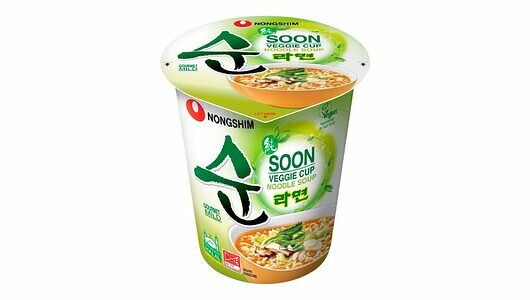 Лапша быстрого приготовления Nongshim Сун Вегги овощная, стакан, 67 г