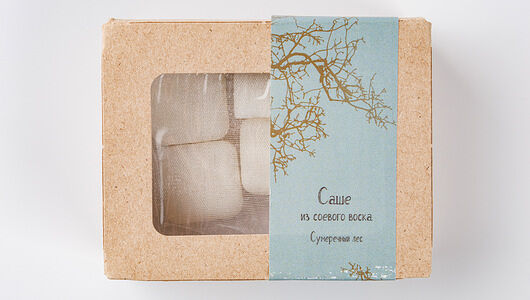 Аромасаше из соевого воска 