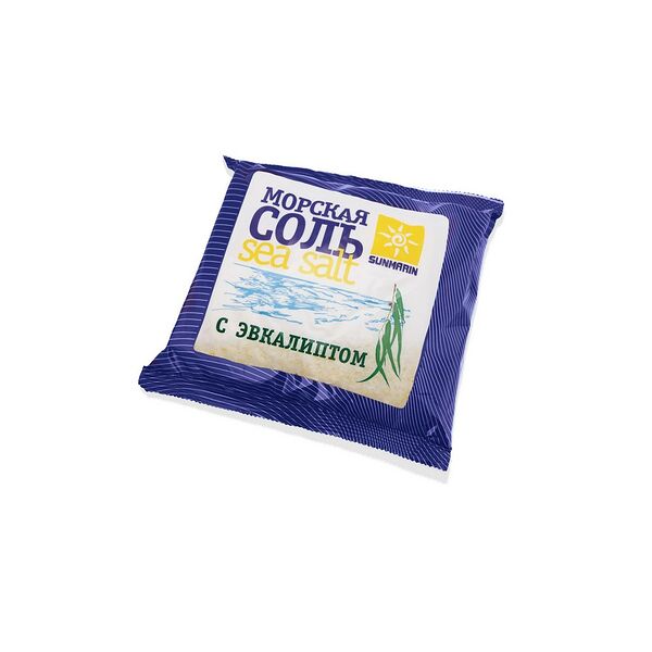 Соль морская природная с эвкалиптом вес 1 кг