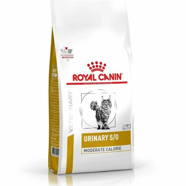 Royal Canin Urinary S/O Moderate Calorie Feline сухой корм диетический для взрослых кошек при мочекаменной болезни 1,5 кг 