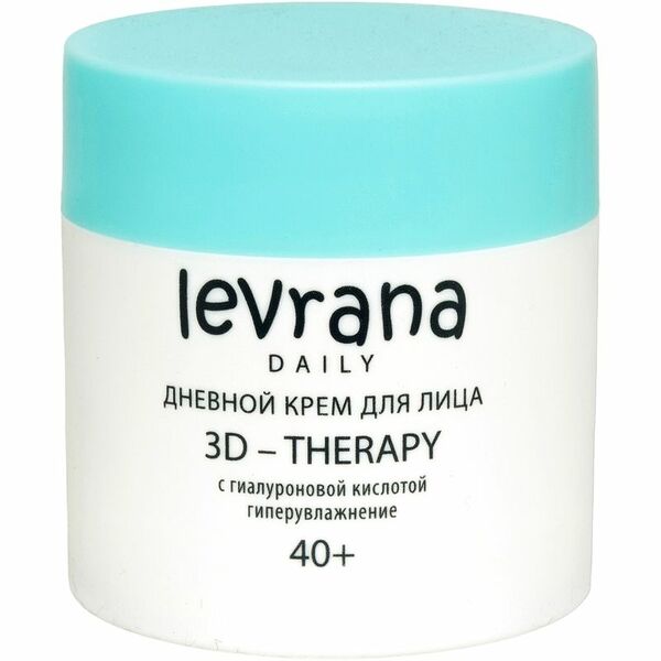 Крем Levrana 3D-Терапия дневной для лица увлажняющий с гиалуроновой кислотой 50 мл