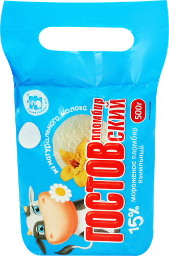 

Мороженое Гостовский Пломбир ванильный 500 г