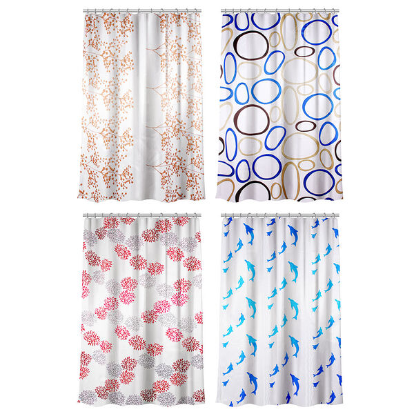 Vetta шторка для ванной, текстиль с пропиткой, 170x180см, 