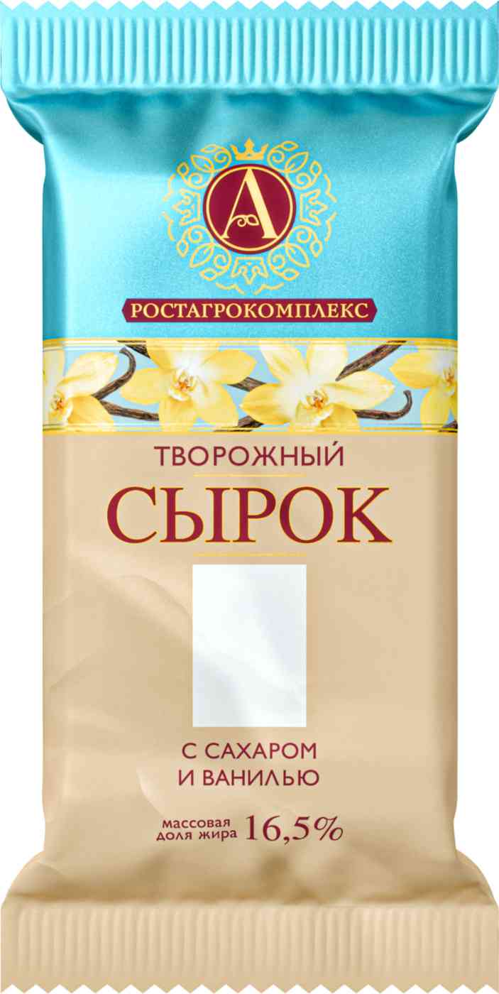 

Сырок творожный А.Ростагрокомплекс с сахаром и ванилью 16.5% 90 г