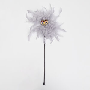 Игрушка для кошек Дразнилка перьевая голова