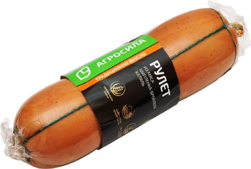 

Рулет из мяса цыпленка-бройлера Агросила запеченный халяль, 600 г