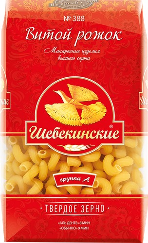 

Макароны Шебекинские Рожок витой №388 450 г