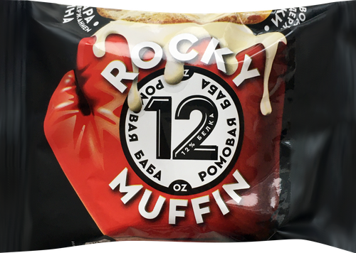 

Маффин низкоуглеводный Rocky Muffin Ромовая баба без сахара 55 г