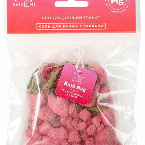 Соль для ванны BathTime Bath Bag Пробуждающий гранат
