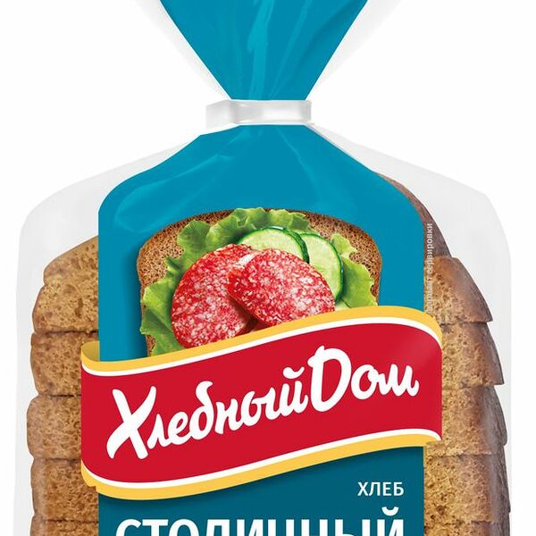 Хлеб Хлебный дом ржано-пшеничный столичный в нарезке половинка 350 г