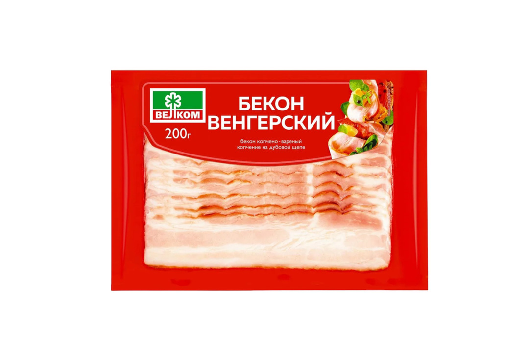 

Бекон Велком Венгерский варено-копченый 200 г