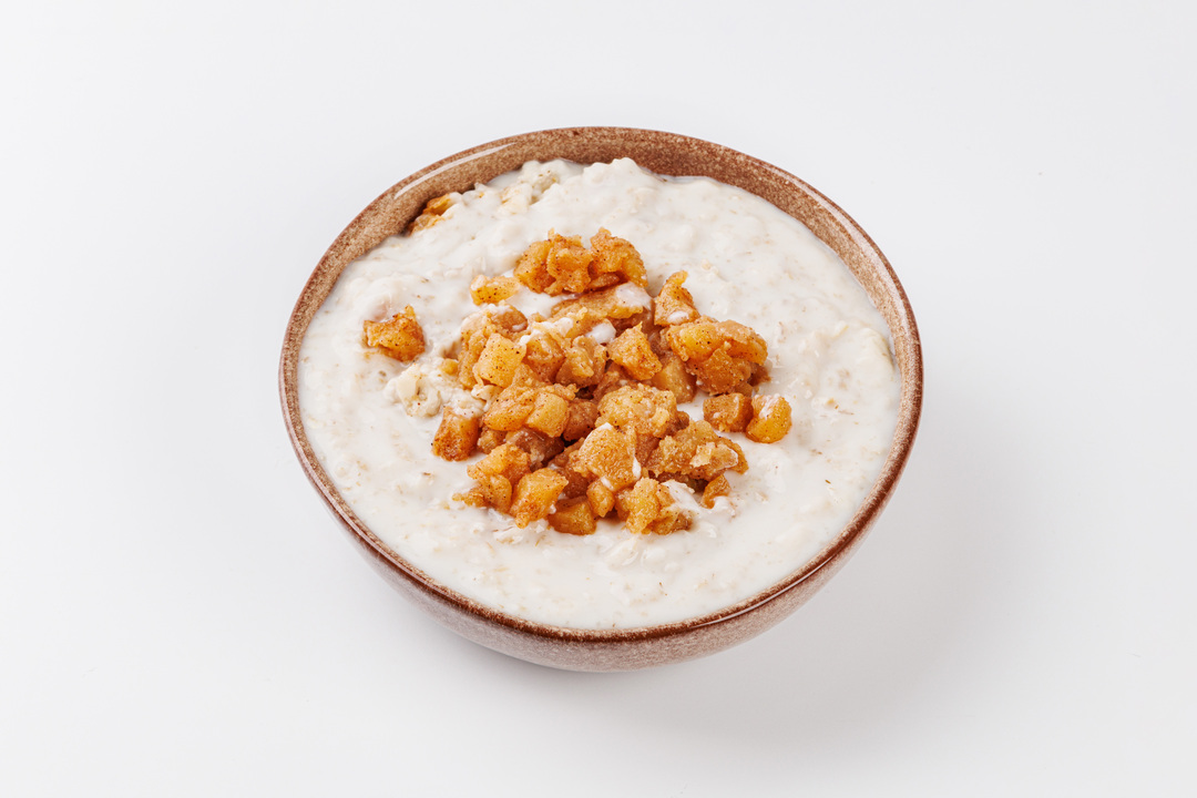 

Каша овсяная молочная с яблоком и корицей 420г